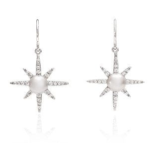 Earrings - North Star, Sterling Silver Drops