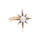 Ring - North Star, Yellow Gold, Coloured Cubic Zirconia