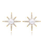 Earrings - North Star, Yellow Gold Studs