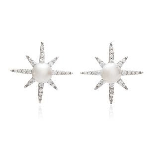 Earrings - North Star, Sterling Silver Studs