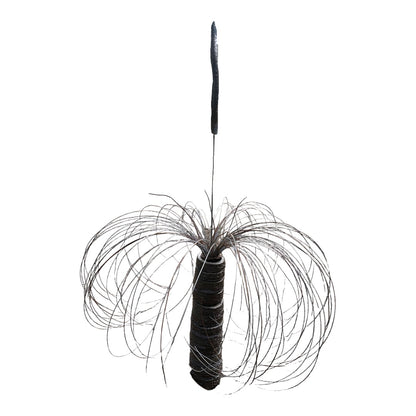 Grass Tree, Black Ceramic & Wire - small