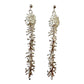 Earrings - Anemone, Silver Long Drop