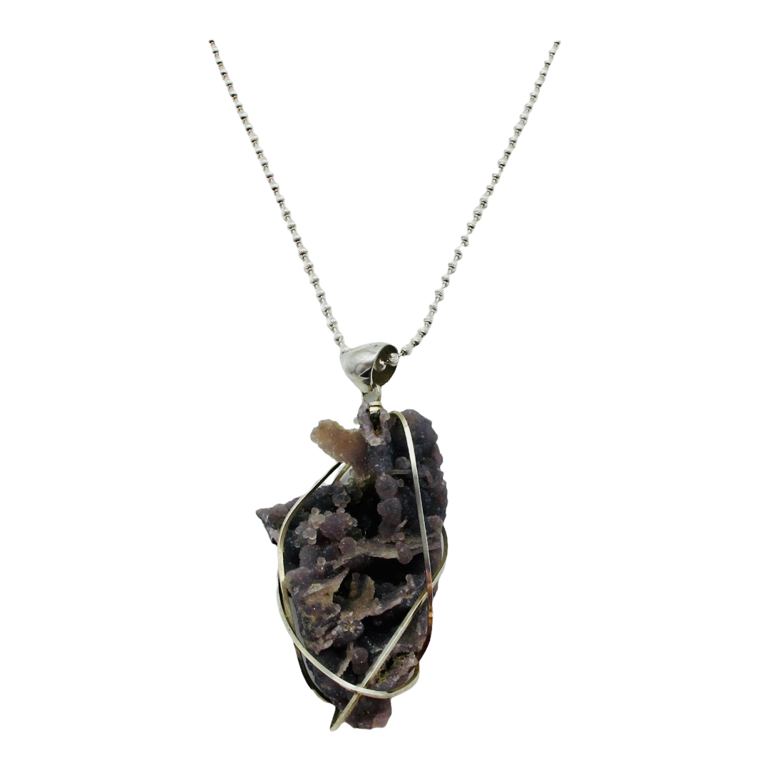 Necklace, Grape Chalcedony