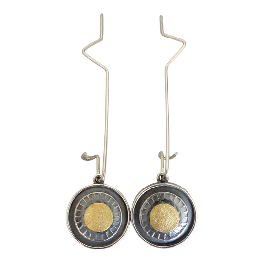 Earrings, Stainless Steel Hooks with Suns