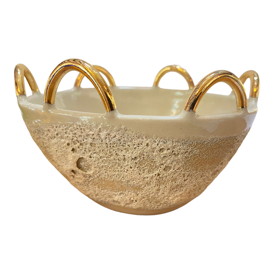 Bowl - Anemone, Medium with Gold Loops