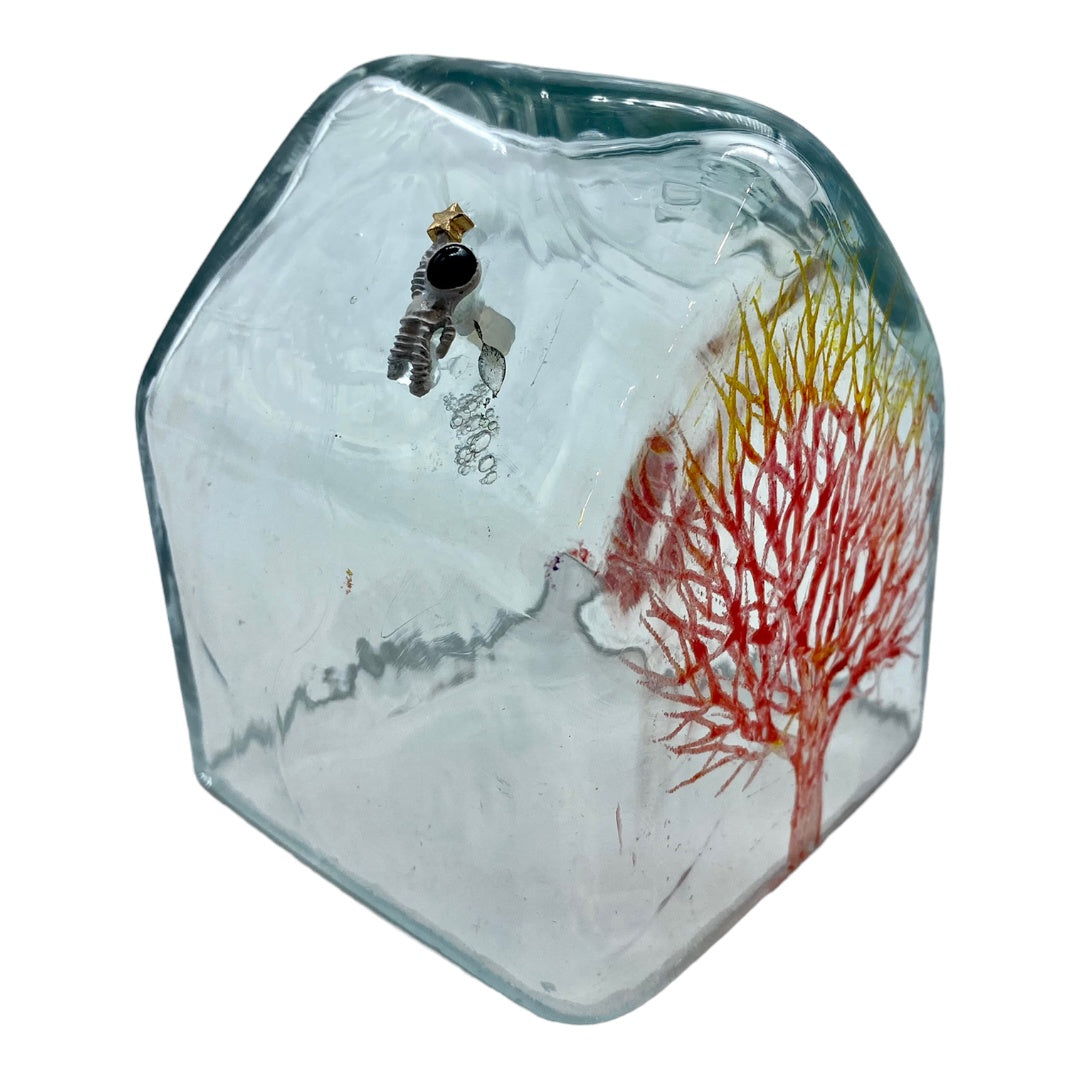 House, 8 Days a Week - Red and Yellow Tree with Astronaut