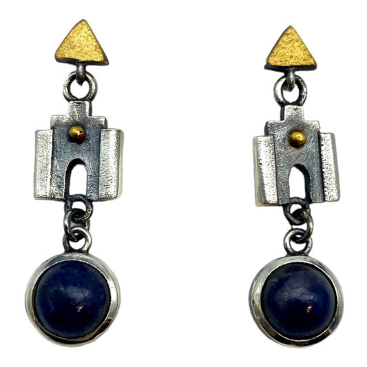 Earrings - My Home is My Castle, Sodalite