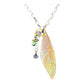 Winged Coppered Cicada with Flower and Beads, includes  Ceramic Case