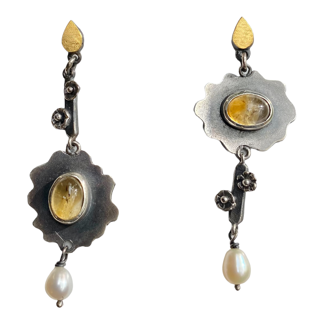 Earrings - Citrine
