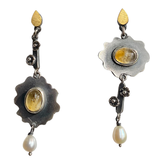 Earrings - Citrine