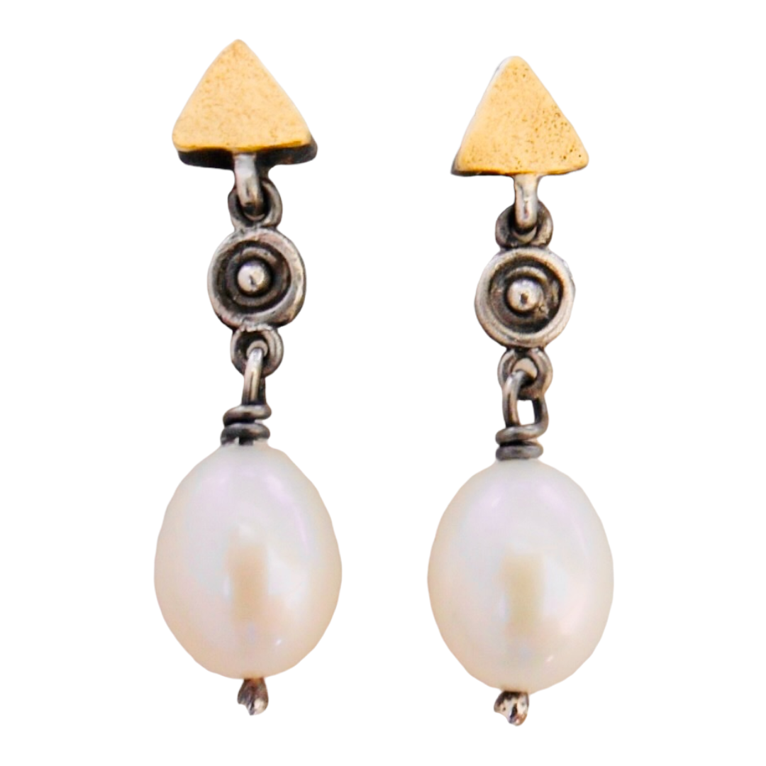 Earrings - Fresh Water Pearls Drop