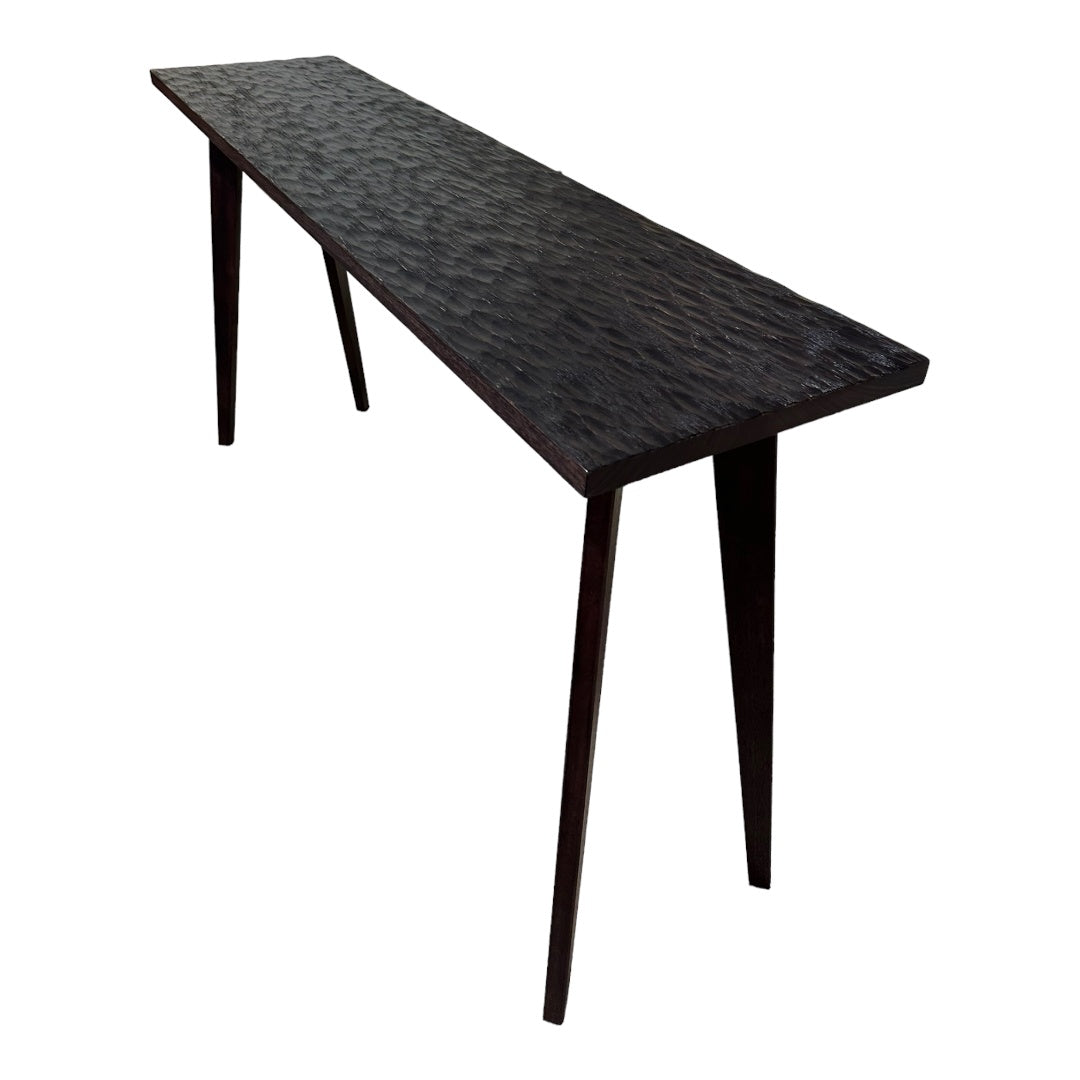 Hall Table - Ebonised Carved Marri