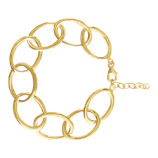 Bracelet - Ripples. Gold Finish