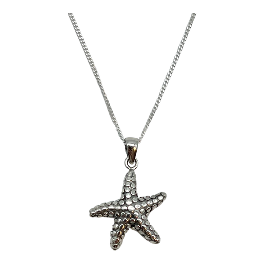 Pendant - Textured Starfish on 30/42cm Chain