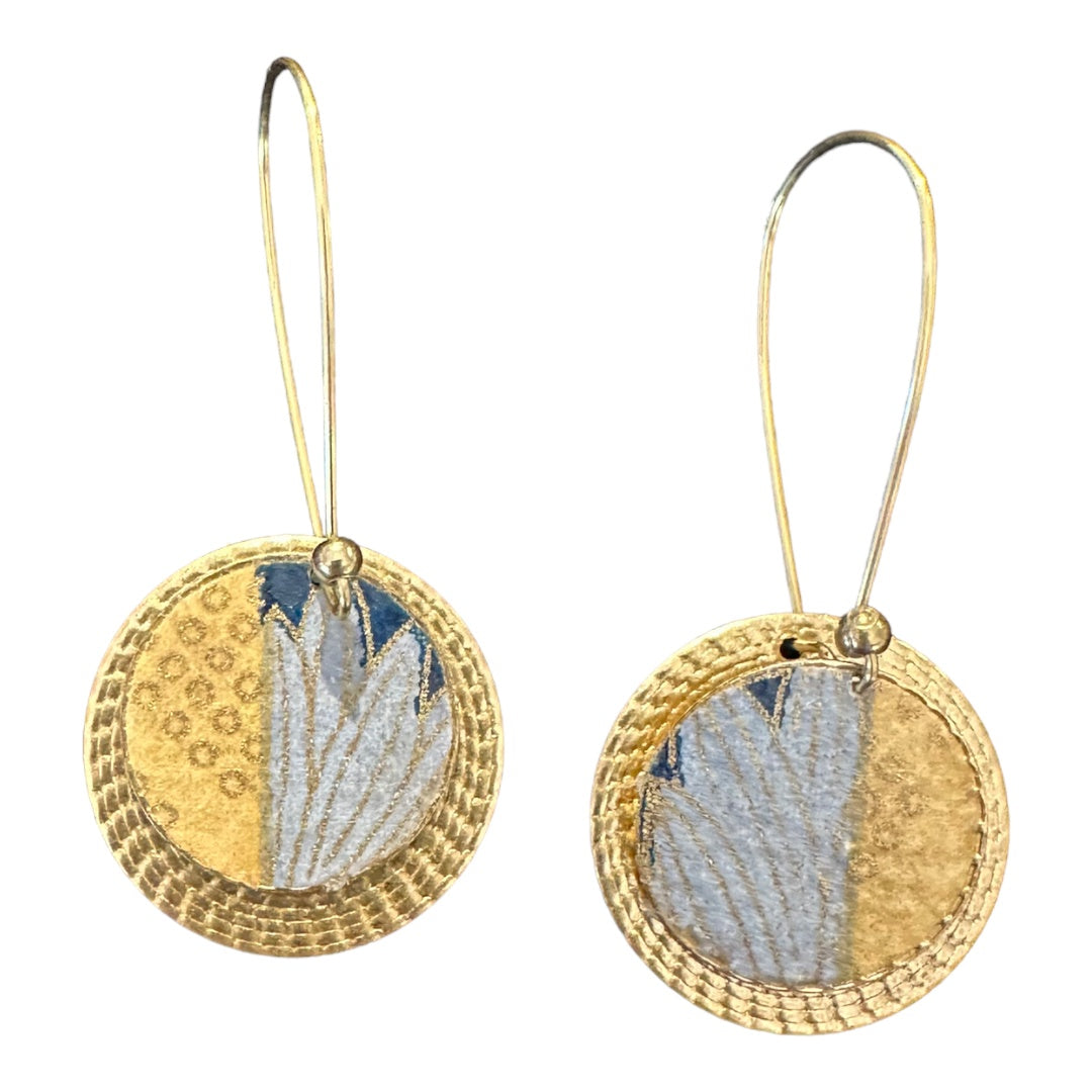 Two Layered Brass Earrings 120