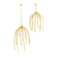 Earring - Runway Anemone Pair, Gold Finish