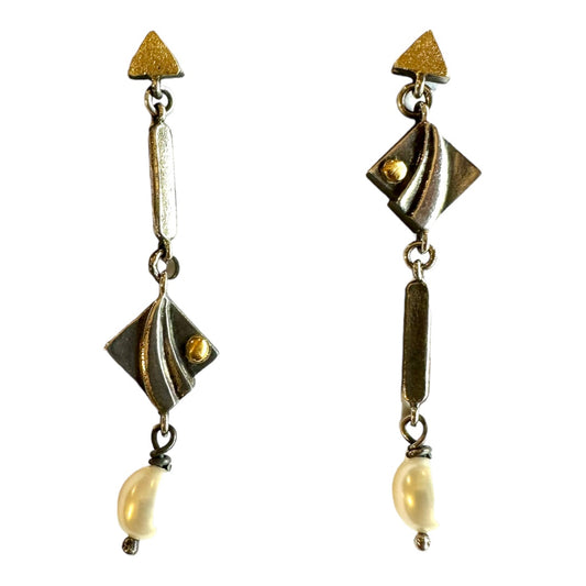 Earrings - Upside Down Squares