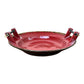 Platter with Bamboo Handles - Copper Red
