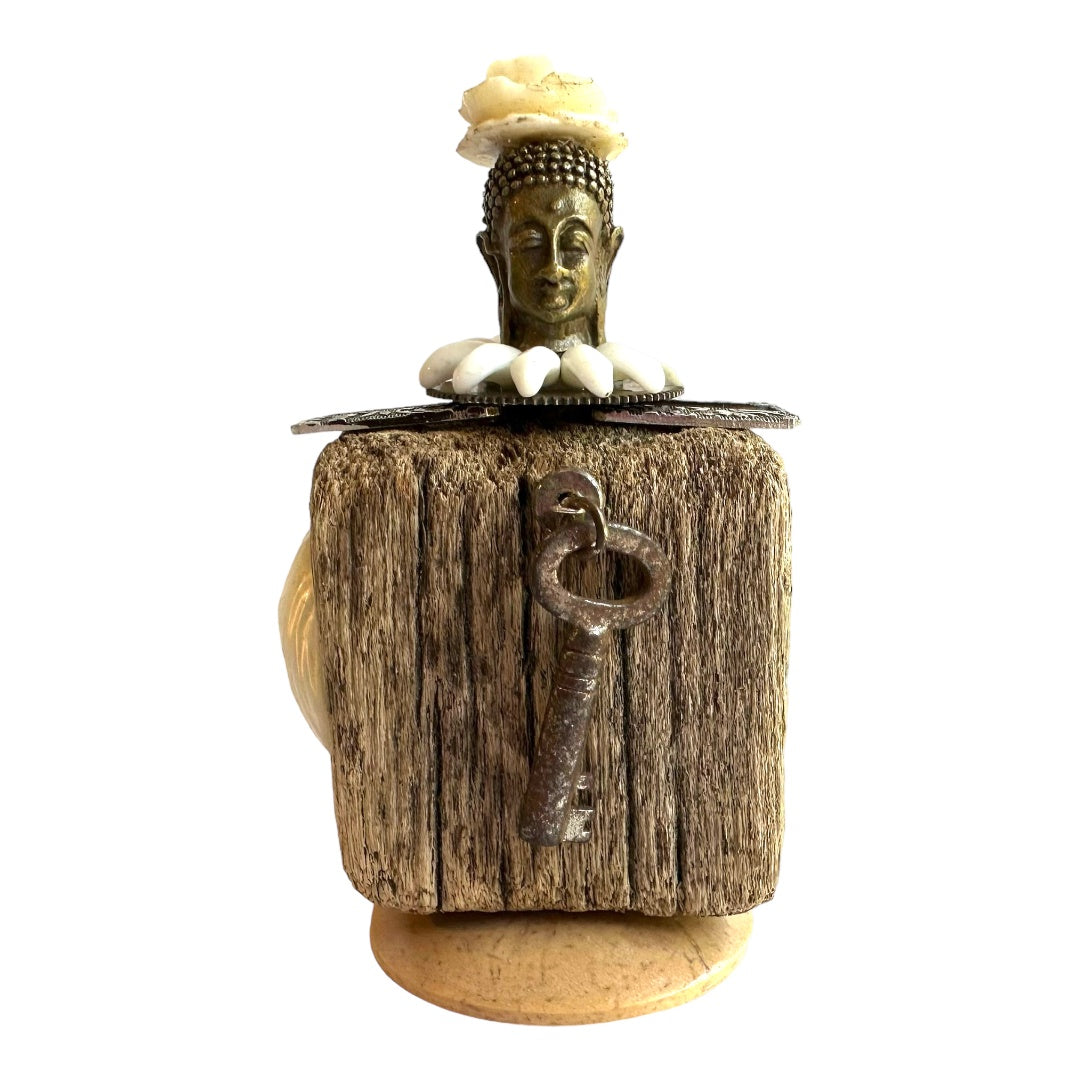 Coconut Shell, Happy Buddha Assemblage