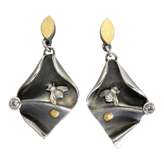 Earrings, "Bees"