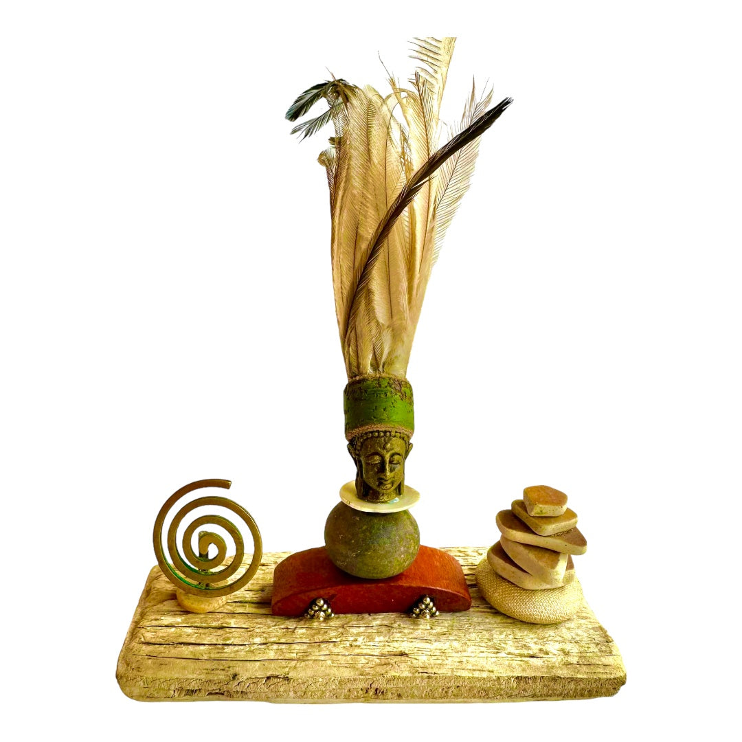 Brass, Happy Buddha Assemblage