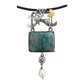 Pendant, "Life's a Beach" Neon Apatite