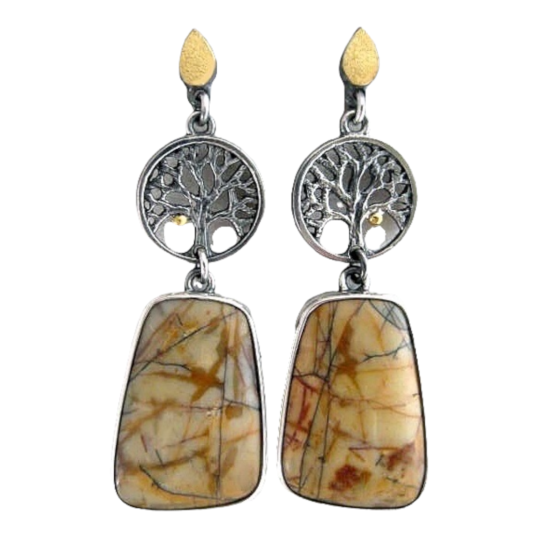 Earrings, "Love Apple Trees"