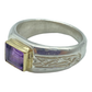 Ring, Rectangular Amethyst 1.5ct