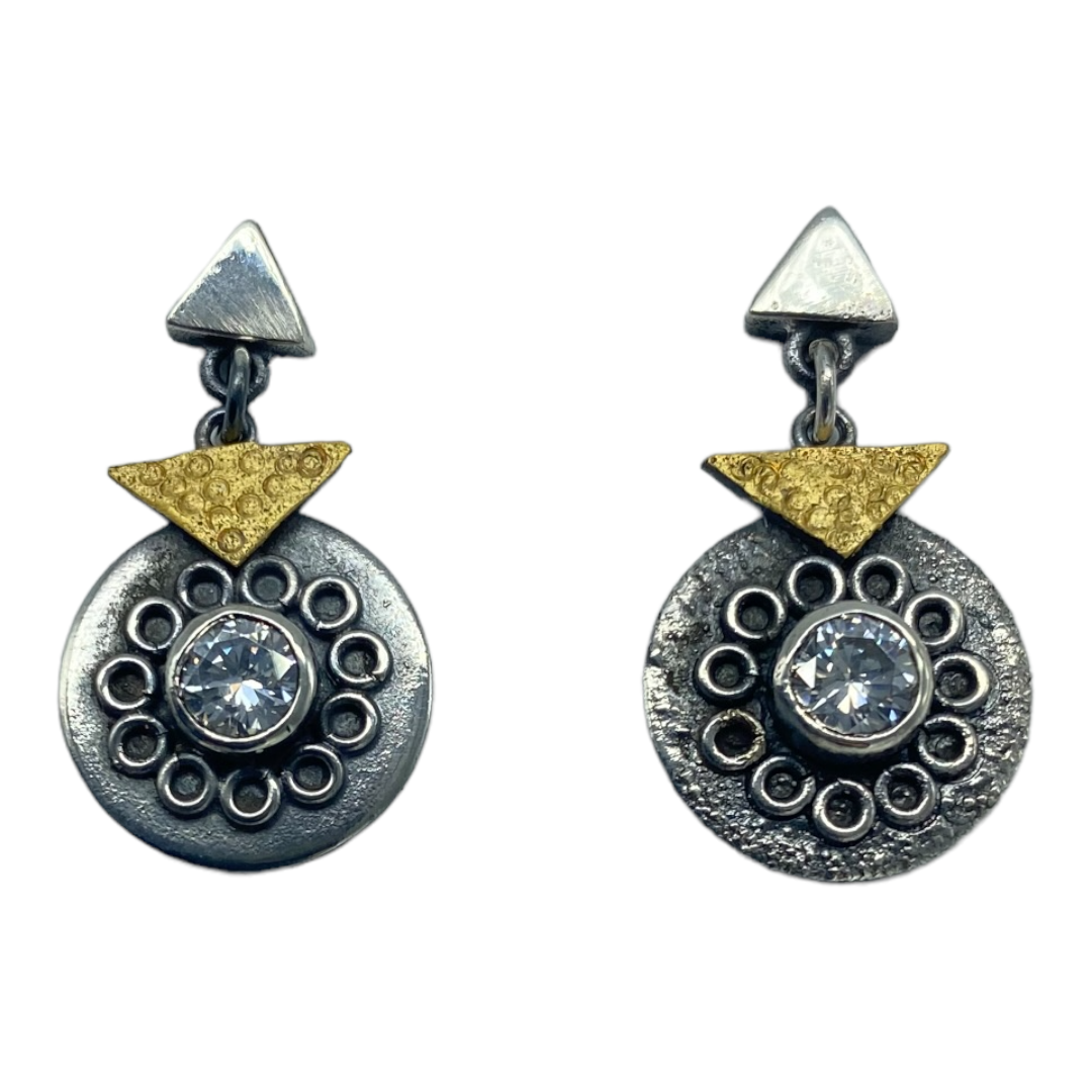 Earrings - Short Drops & Cubic Zirconia