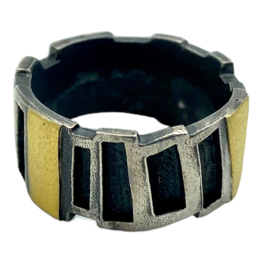 Ring - Sterling Silver & 24ct Gold 1