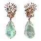 Earrings - Fragments Large, Prehnite and Rose Gold