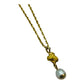 Necklace - Natural Gold Nugget from WA Goldfields and Keshi Pearl