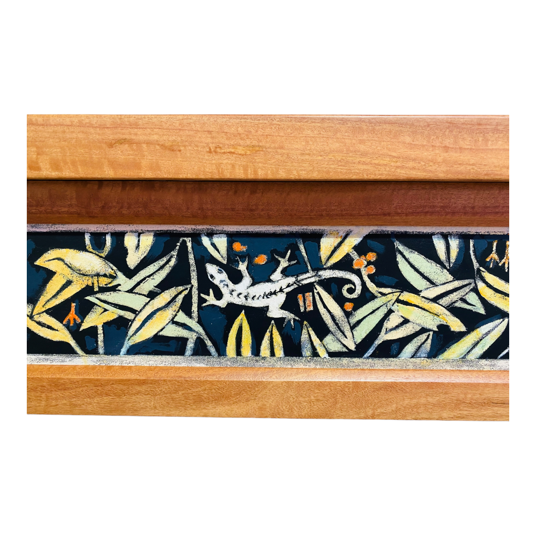 Hall Table - Blackbutt with Geckos