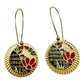 Two Layered Brass Earrings 7