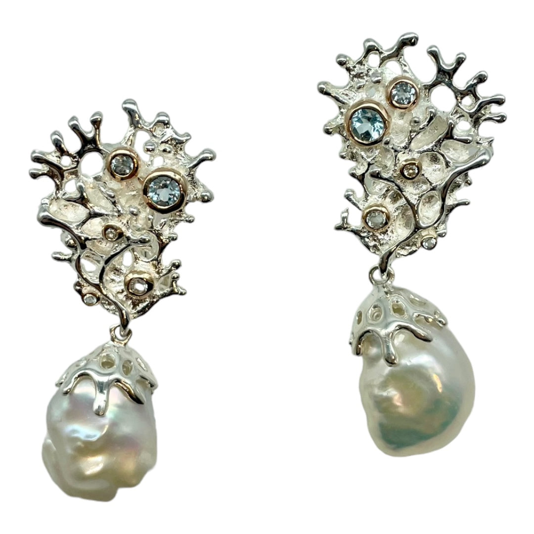 Earrings - Fragments, Large  Baroque Pearl