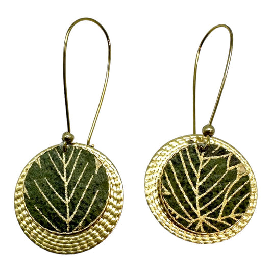 Two Layered Brass Earrings 10