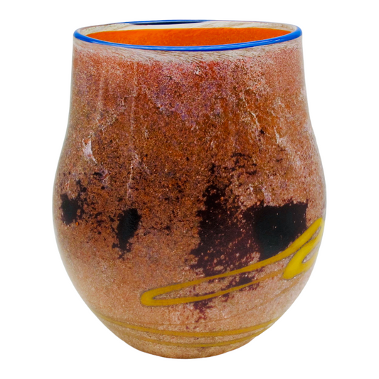 Vase 'Bushfire' orange