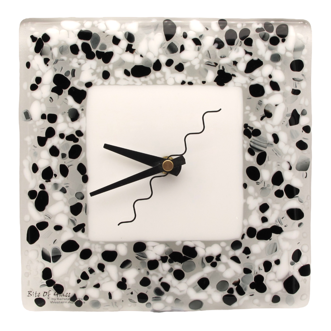 Desk Clock, Monochrome Spots