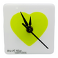 Desk Clock, Yellow Heart