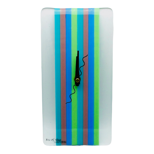 Wall Clock, Pastel Stripes