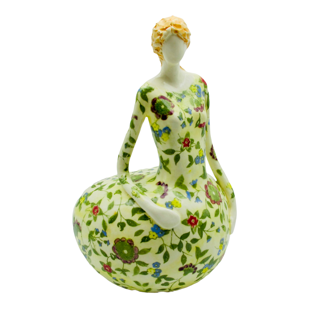 Lady, Small Green Floral