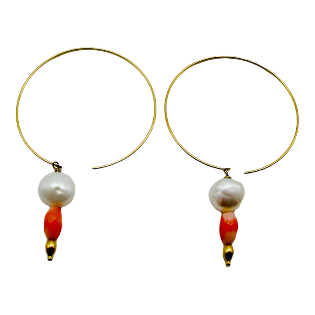 Earrings Sea Bamboo Drop