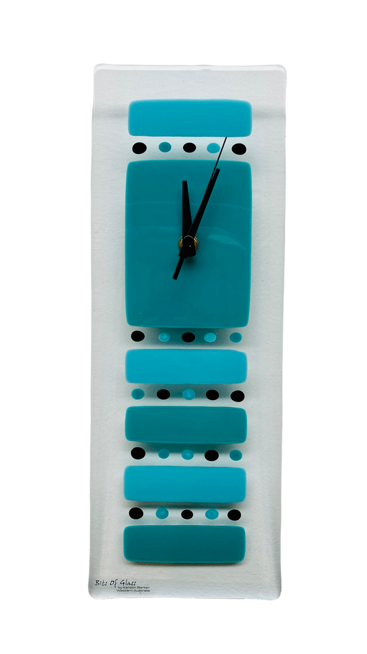 Wall Clock, Turquoise Allsorts