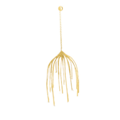 Earring - Anemone Runway, Single Large, Gold Finish