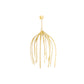 Earring - Runway Anemone Single Medium, Gold Finish