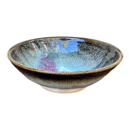 Bowl, Medium Round - Jun with Copper Red