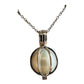 Pendant - Australian South Sea Pearls 11-12mm, 9kt Rose Gold Curved Cage