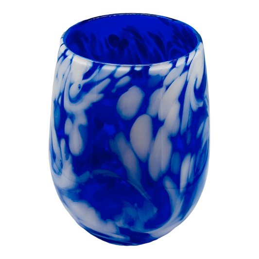 Vase 'Clouds' cobalt