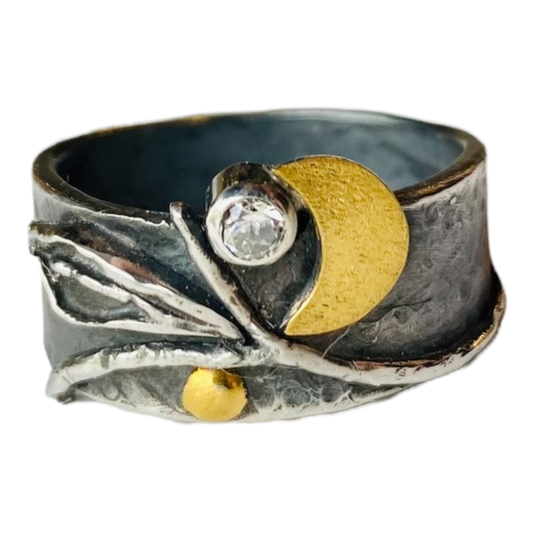 Ring - CZ Moon