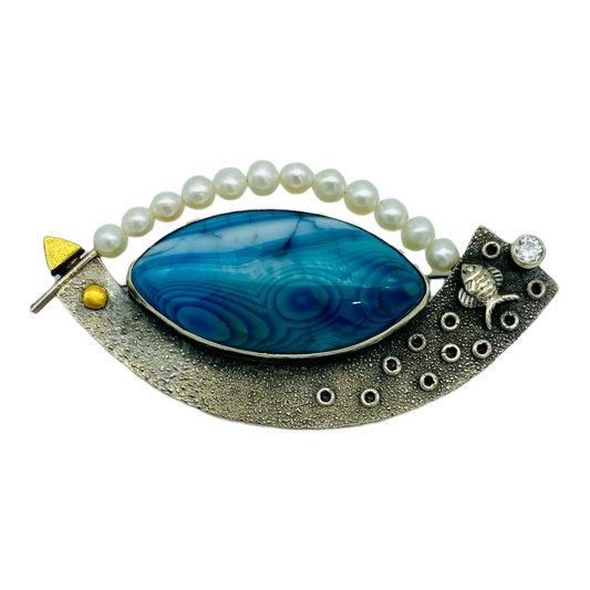 Brooch - "Plenty of Fish in the Sea"